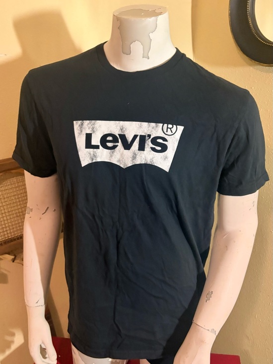 Levi's Other - Levi's Black Crewneck T-Shirt with White Logo